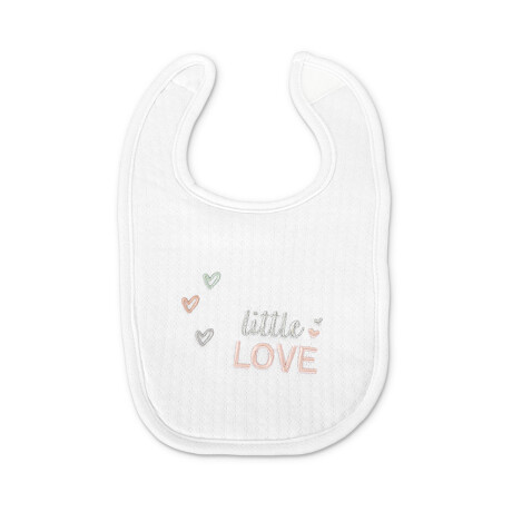 Pacx3 Baberos tela con velcro Little love