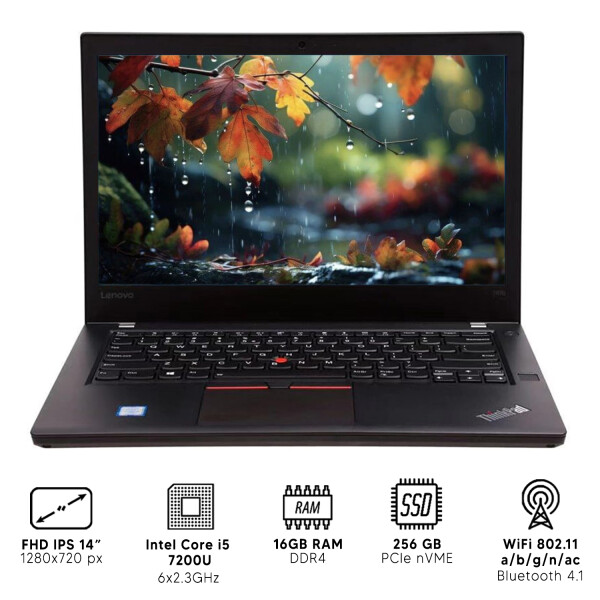 Notebook Lenovo Thinkpad T470 I5 16gb Ram 256gb Táctil NOTEBOOK RFPL LENOVO T470 I5/16/256/TS
