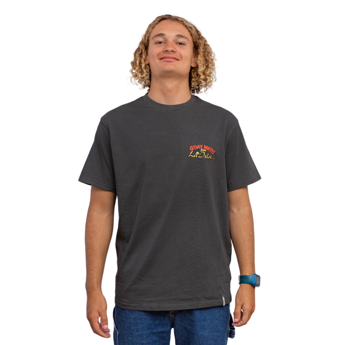 Remera Critical Slide La Isla Mate - Negro 