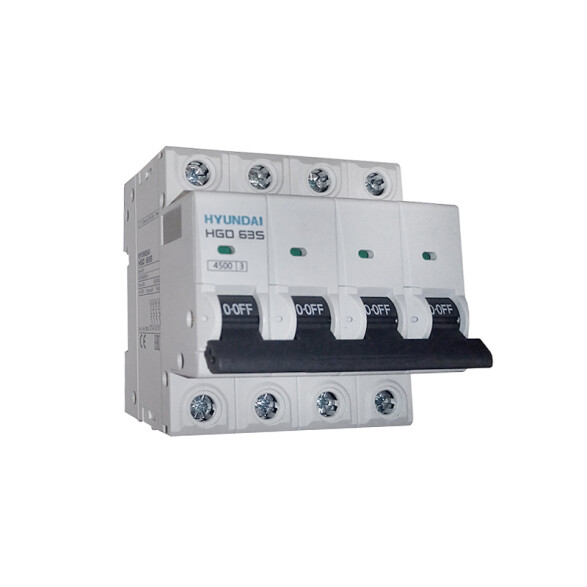 Llave térmica HGD63S din 4P 10A 4,5kA HY1410S