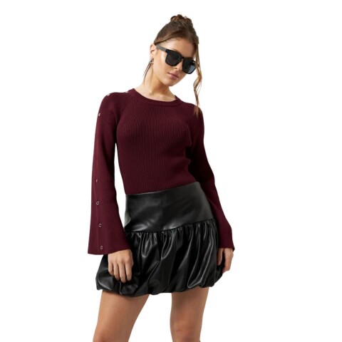 FALDA JEANY XS-L NEGRO