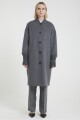 CHAQUETA LARGA Gris