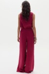 Pantalón Vincent en Lino Cherry