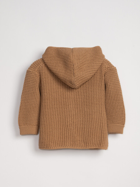 Campera tejida Beige