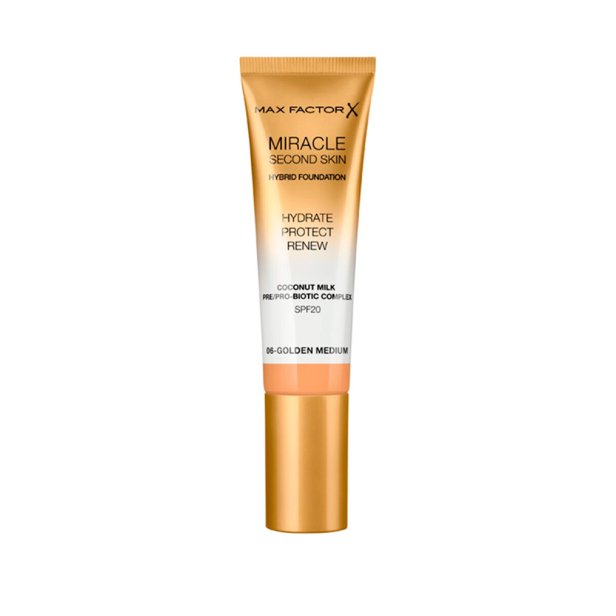 Base Liquida Max Factor Miracle Touch Second Skin 30 ml - 06 Golden Medium 