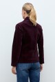 Blazer de pana ciruela