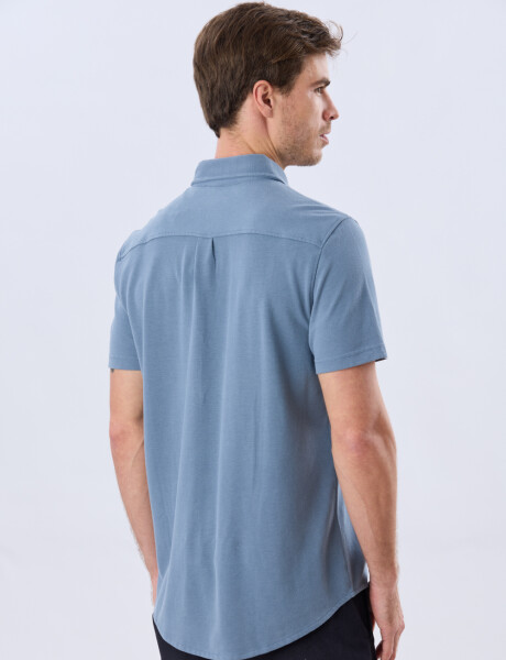 CAMISA PIQUÉ LISA Piedra