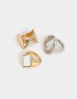 Sets Anillos Espejos Anillos Sets De Espejos - Combinacion Bicolor