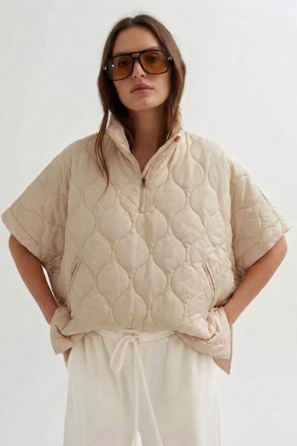 Poncho Capitoneado BEIGE