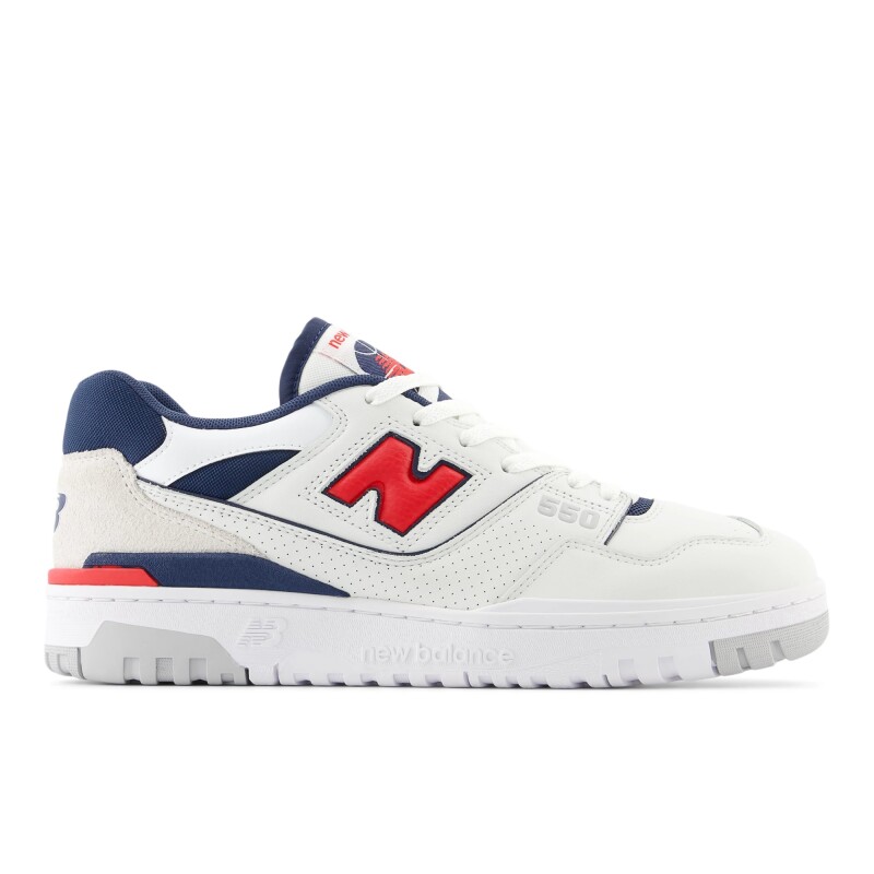 Championes New Balance Unisex - 550 - BB550ESD WHITE/RED