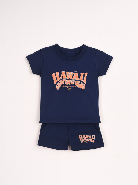 CONJUNTO REMERA + SHORT GUIU AZUL OSCURO