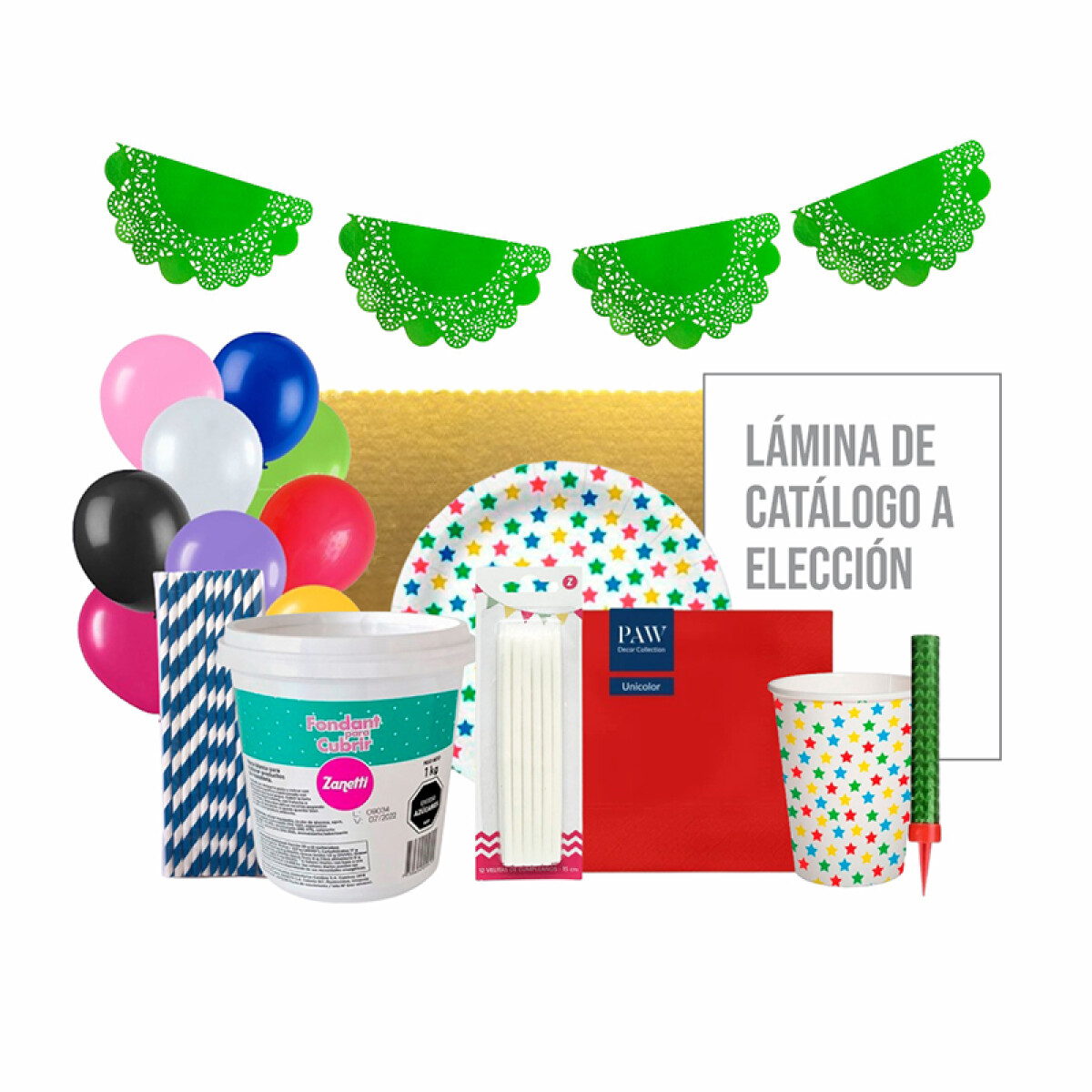 Combo Cumple Multicolor 