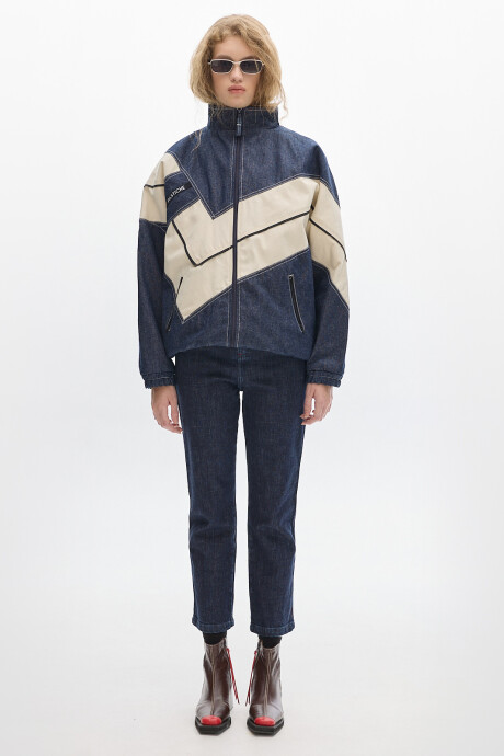 Campera Olímpica Denim Raw Blue