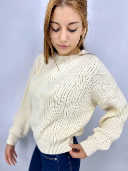 BUZO SLOWLY 2405 BLANCO