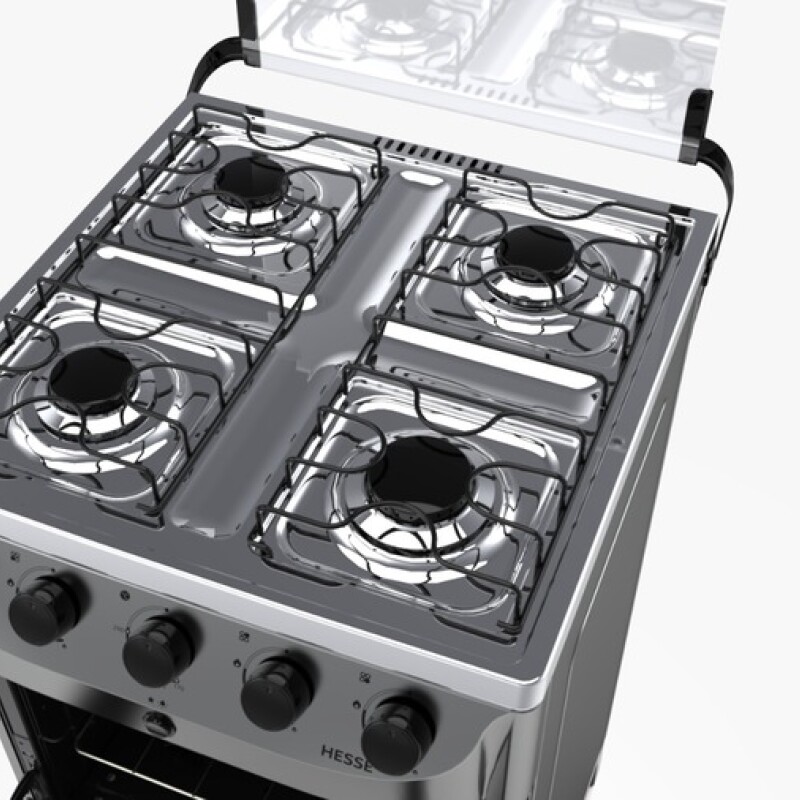 COCINA A GAS 4H HESSE GRIS COCINA A GAS 4H HESSE GRIS