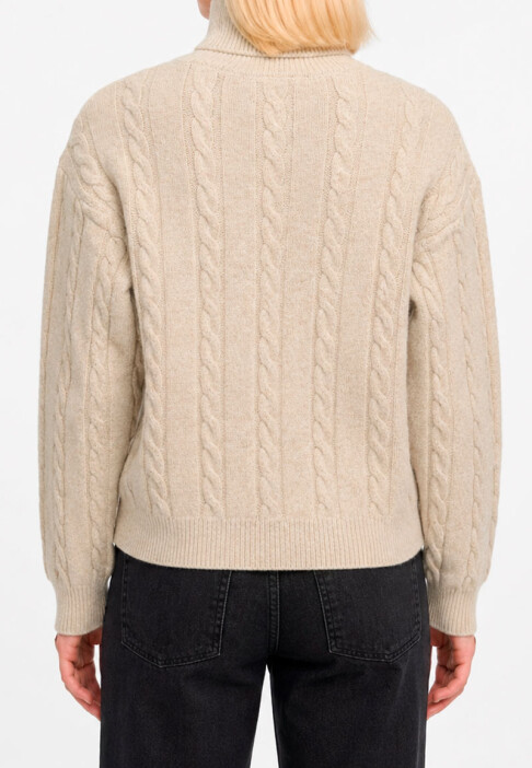 Polera trenza BEIGE