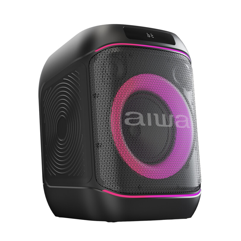 Parlante portátil Bluetooth AIWA 600W PMPO Luces LED TWS y entrada para micrófono | AWPOC805 Parlante portátil Bluetooth AIWA 600W PMPO Luces LED TWS y entrada para micrófono | AWPOC805