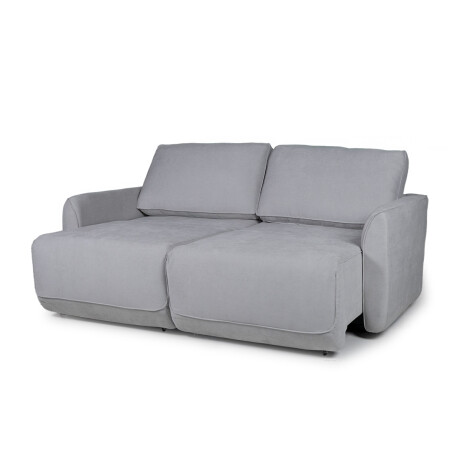 Sofá Ravena (Rebatible) - Tela Microfibra 9252 (Gris)