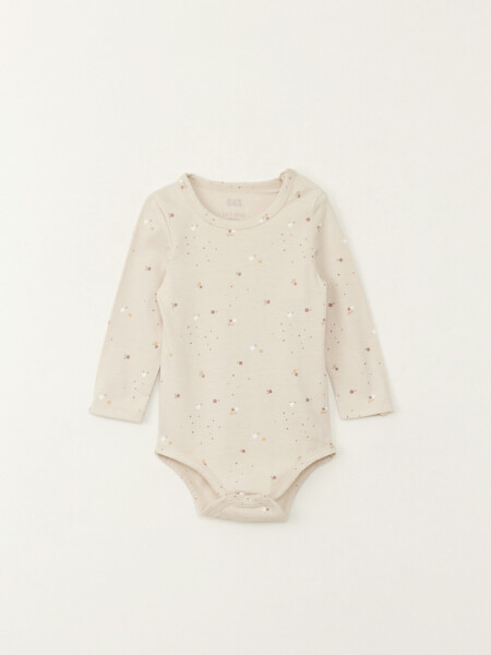 Body estampado Beige