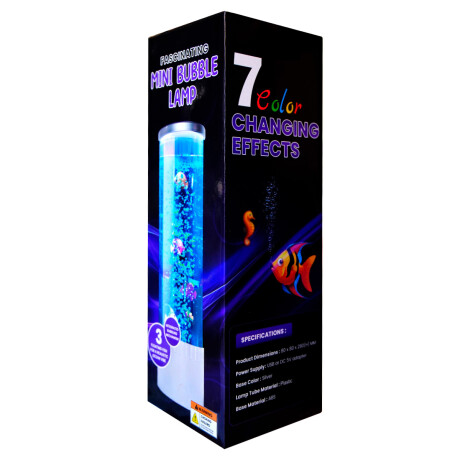 Lampara tubo de agua con 3 peces Lampara tubo de agua con 3 peces