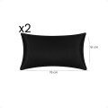 Funda Almohada De SatÃ­n SatÃ©n Tipo Seda Suave Negro