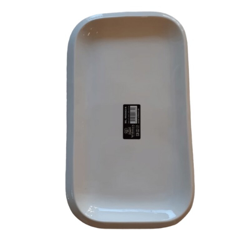 Plato rectangular con bordes redondos 36x22 cm Plato rectangular con bordes redondos 36x22 cm