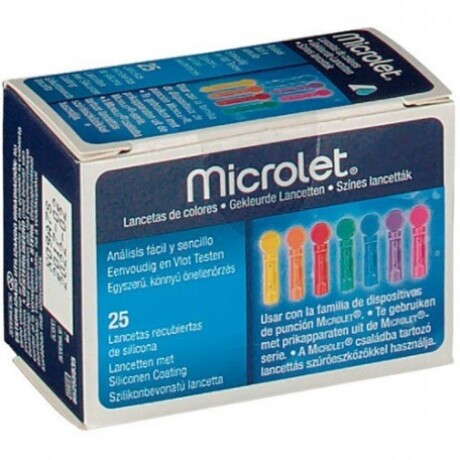 Microlet 25 Lancetas – Control de Glucemia Preciso y Seguro Microlet 25 Lancetas – Control de Glucemia Preciso y Seguro