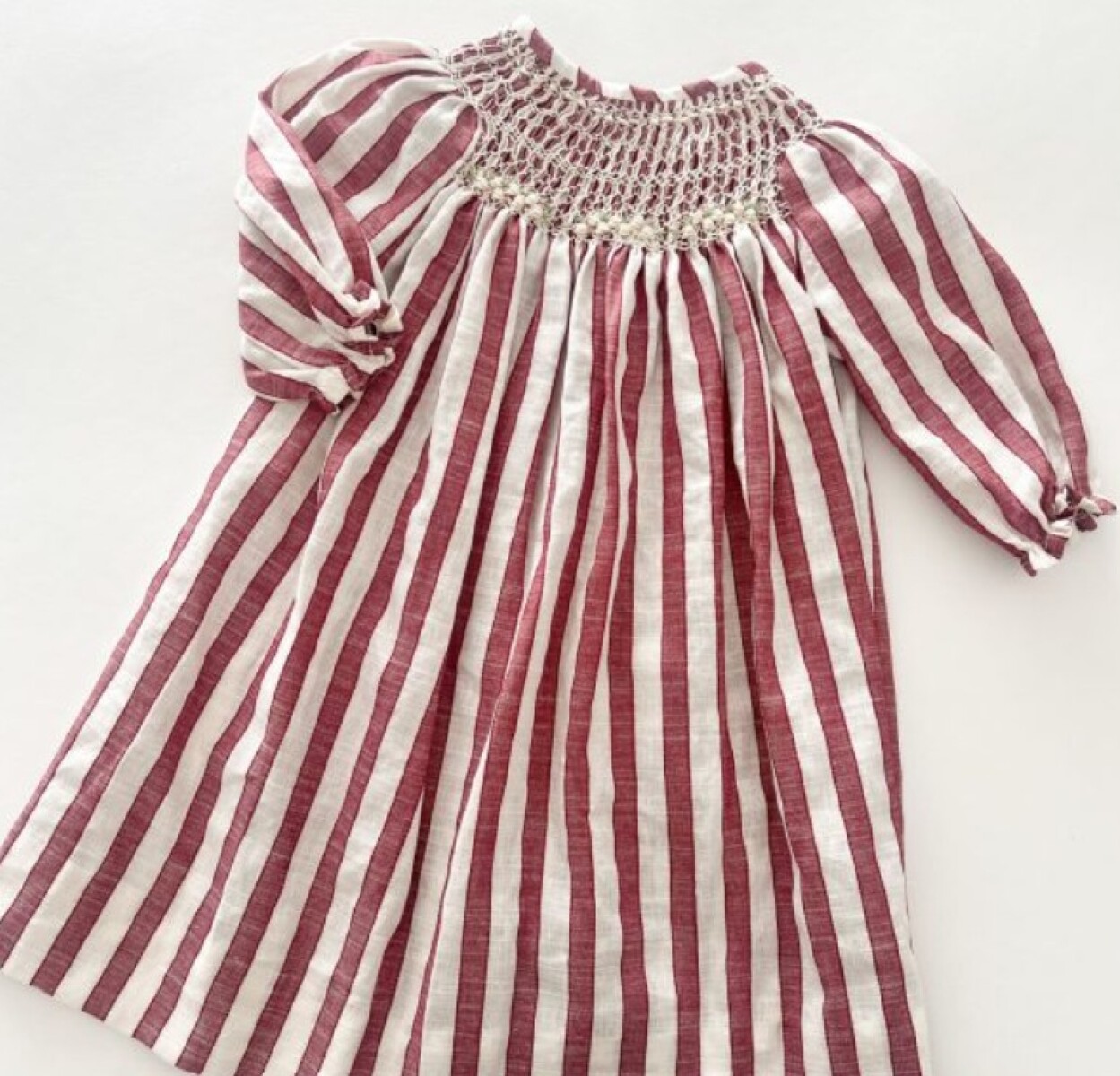 Vestido Smock Carmesí 