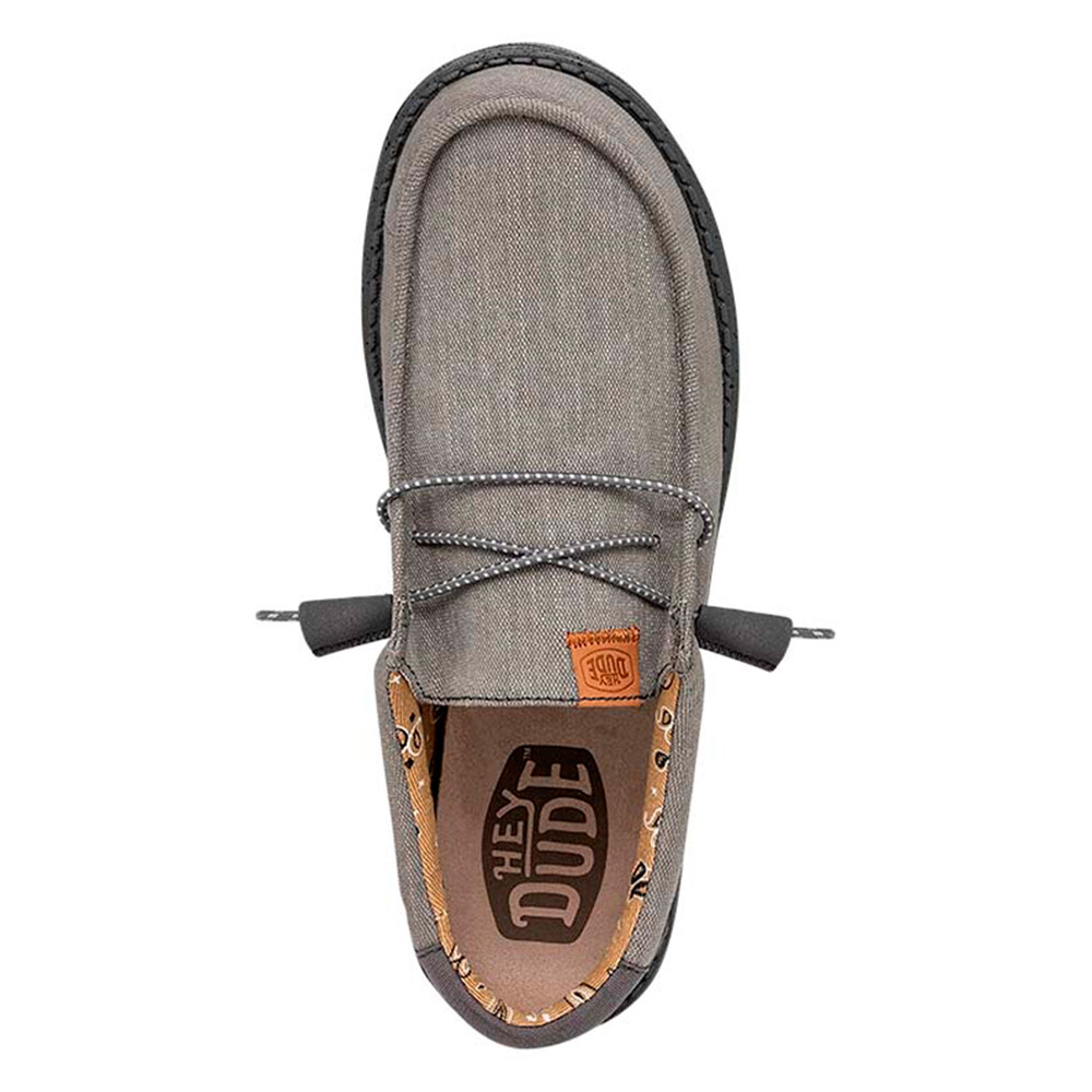 Wally Washed Canvas Hombre Charcoal