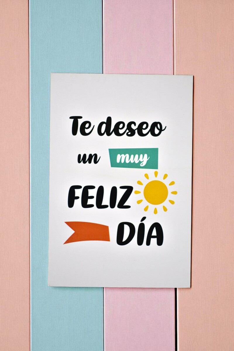 Tarjeta feliz día 10x15 - DISEÑO 6 