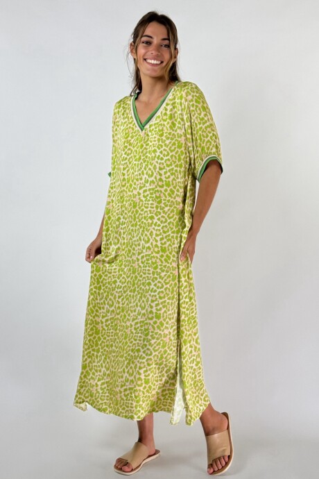 VESTIDO SELVA Verde Lima