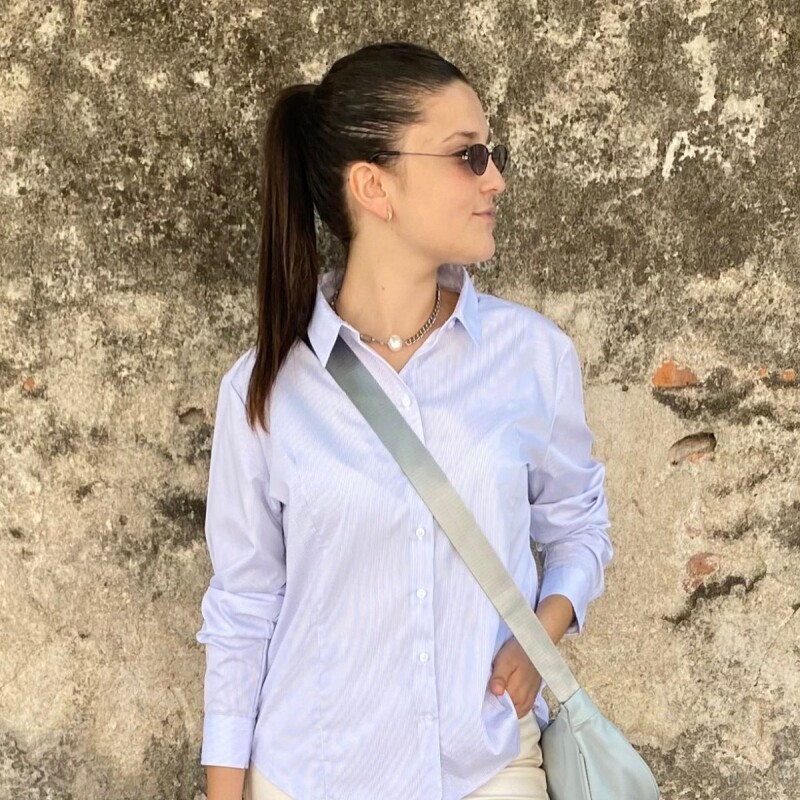 Camisa entallada Slowly Blue