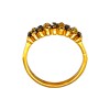 Anillo Vera-Oro Bajo-Piedra Zafiro y Zirconia-AN8115 conpiedra