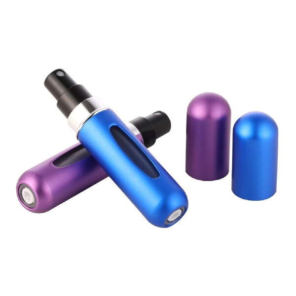 Mini Botella Atomizadora Perfume Portátil Recargable Variante Color Azul