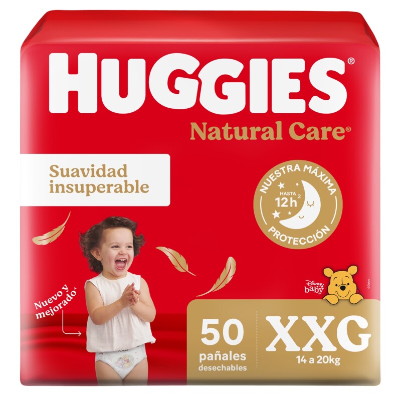 Pañales Huggies Natural Care Talle Xxg 50 Uds. Pañales Huggies Natural Care Talle Xxg 50 Uds.