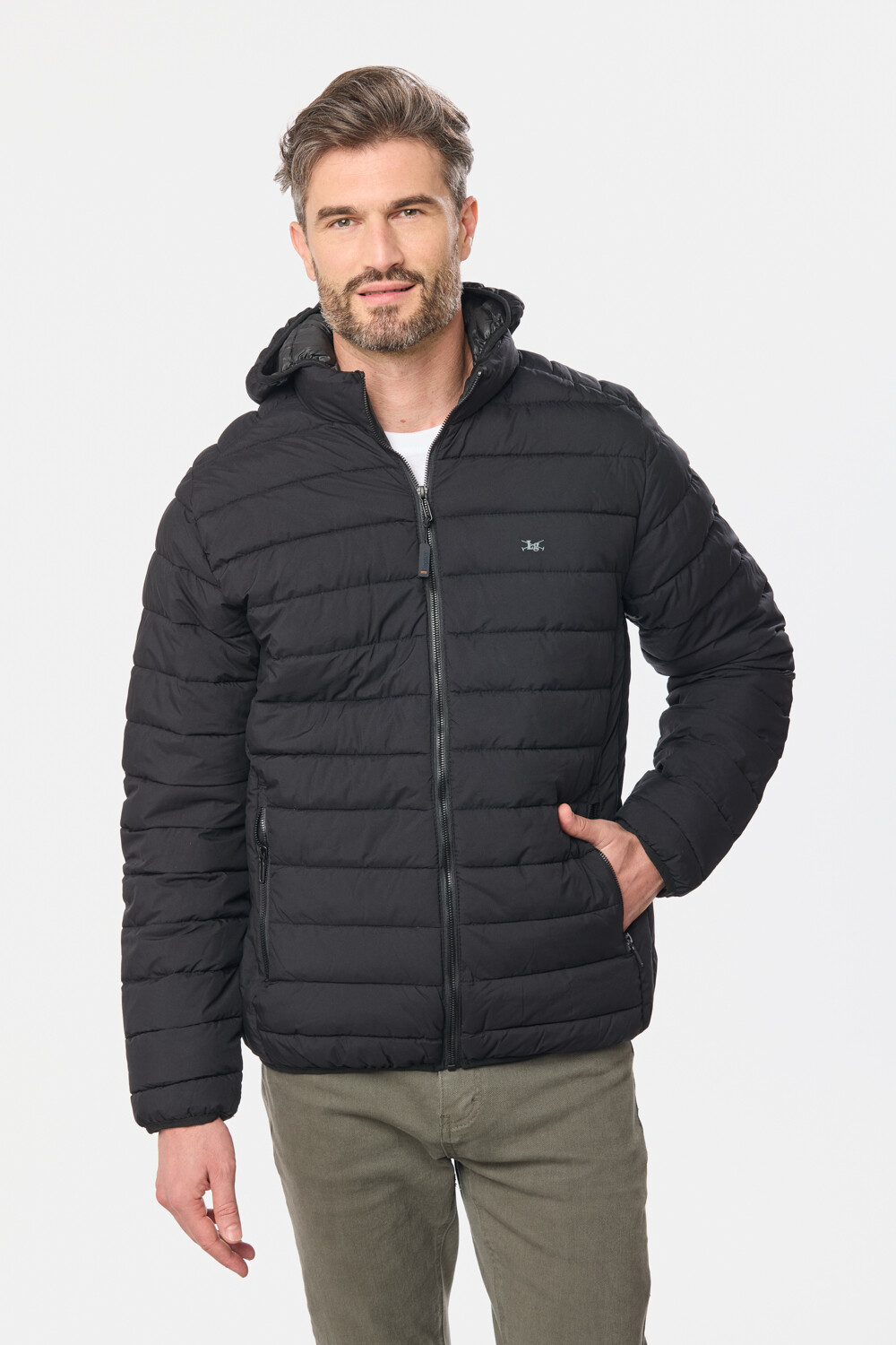 CAMPERA CAPUCHA DESMONTABLE Negro