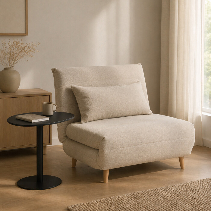 Sillón Cama Individual UNO Beige