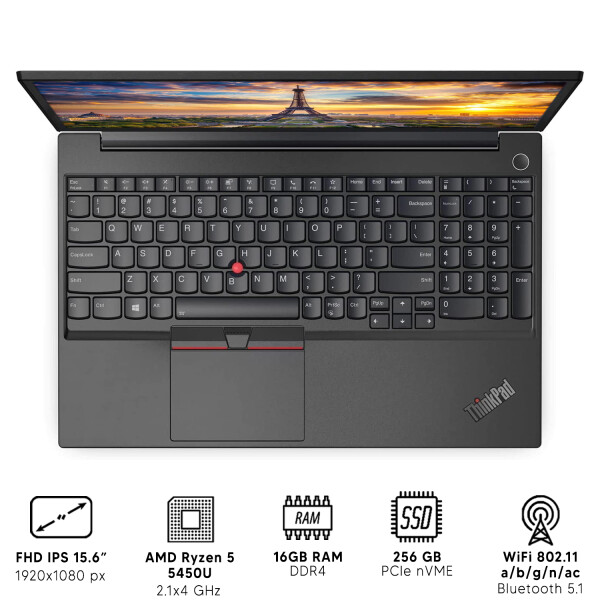Notebook Lenovo Thinkpad E15 G3 Ryzen 5 16gb Ram 256gb 15.6" NOTEBOOK RFPL LENOVO E15 G3 R5/16/256/15