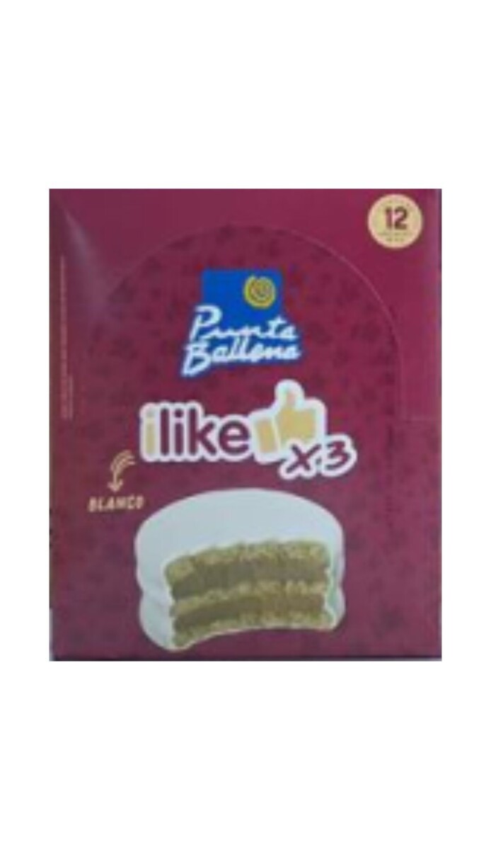 ALFAJOR PUNTA BALLENA I-LIKE CHOCOLATE BLANCO X12 