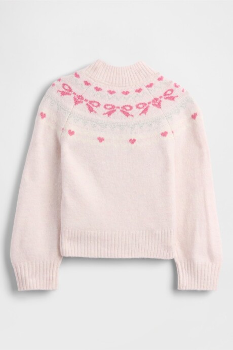 Buzo Polera Fairisle Toddler Niña Pink Dogwood