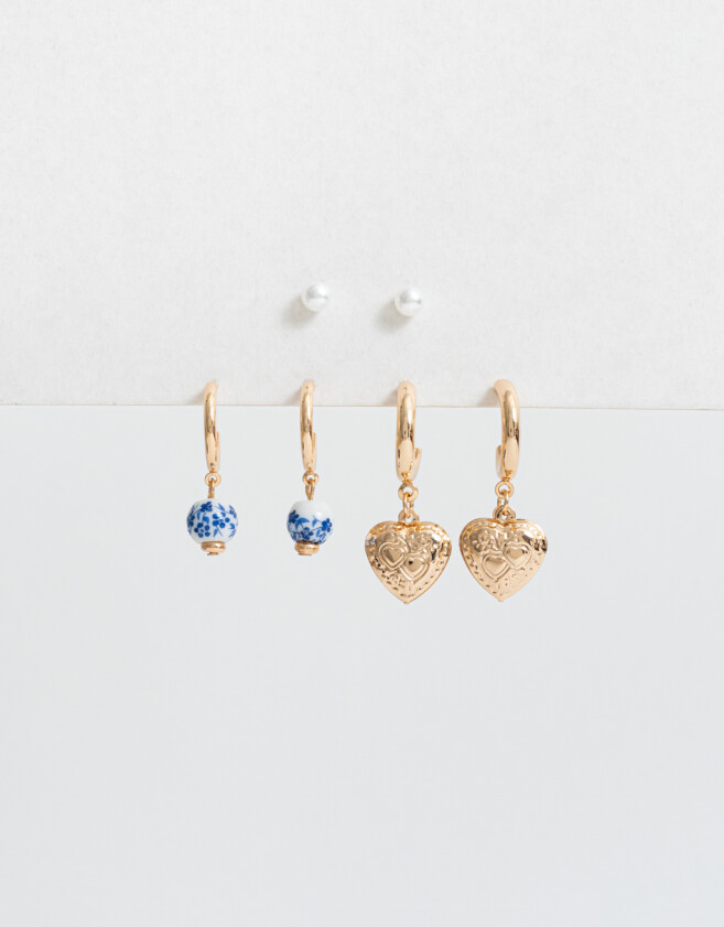Aros Sets Vintage Sets De Aros Vintage - Dorado