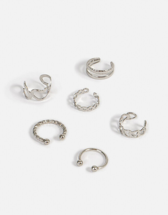 Bijou Cuff De metal Set De Cuffs - Plateado