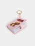 Llavero Silicona Llavero De Libreta Con Arte En Relieve - Rosa Claro