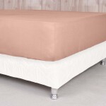 Sábana Ajustable p/ Colchon De 30cm Rosa Twin
