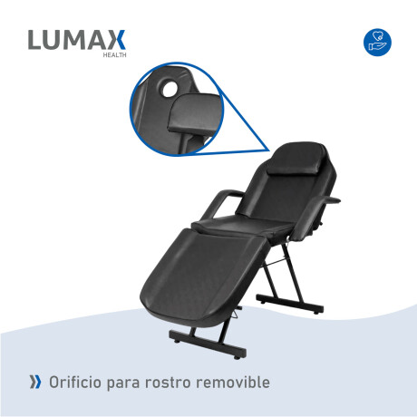 Camilla reclinable para tatuador masajes y depilación Negro