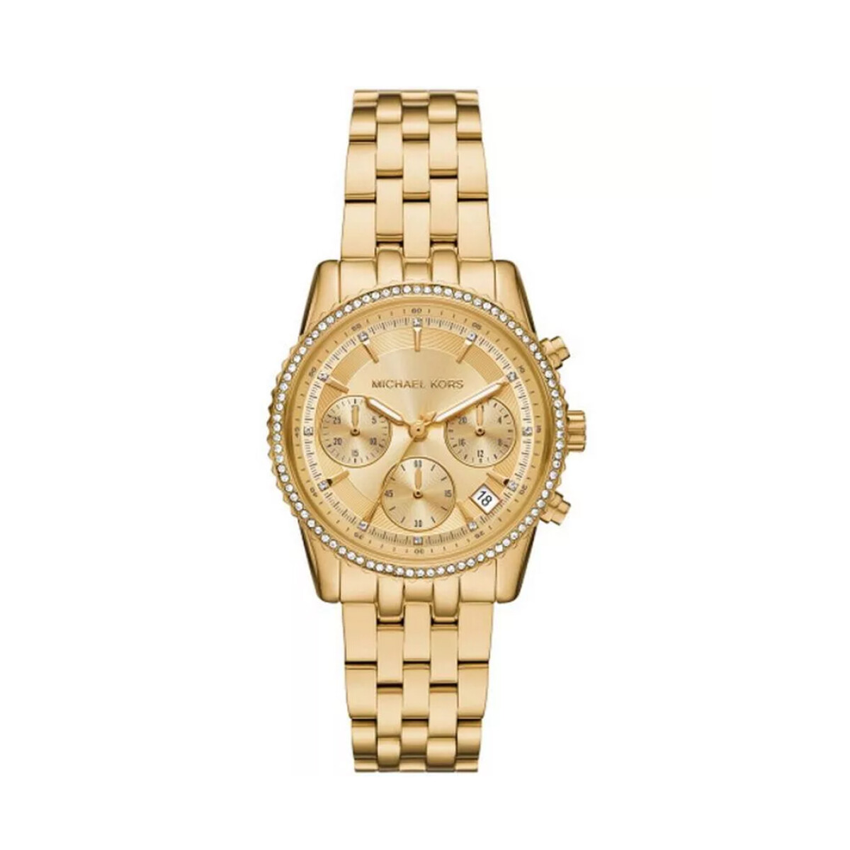 Reloj Michael Kors con Malla Enchapada y Esfera Redonda 