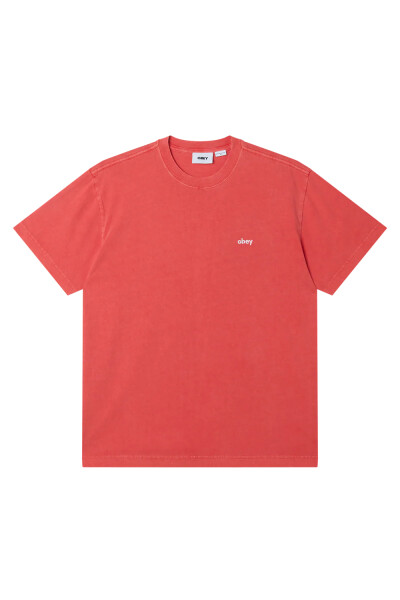 LOWERCASE PIGMENT TEE SS Rojo