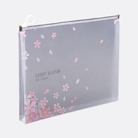 Carpeta Sobre Floreado Transparente A4 Florcitas Volando