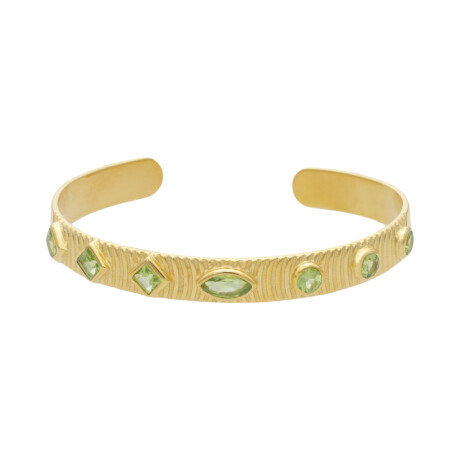 Pulsera Karvik Peridoto Plata 925 bañada de oro 18k 0
