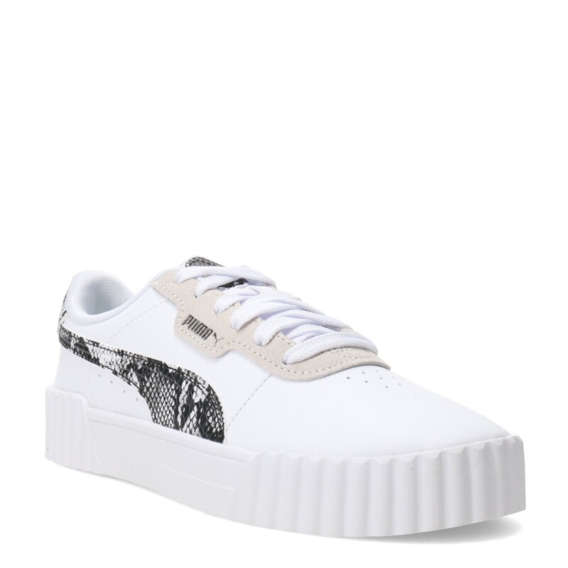 Championes de Mujer Puma Blanco - Negro - Gris